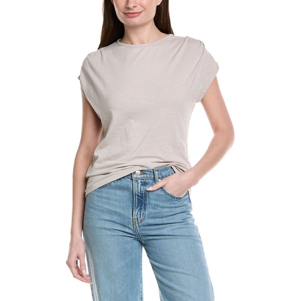 Xcvi Womens  Slub Arwen Top, Silver